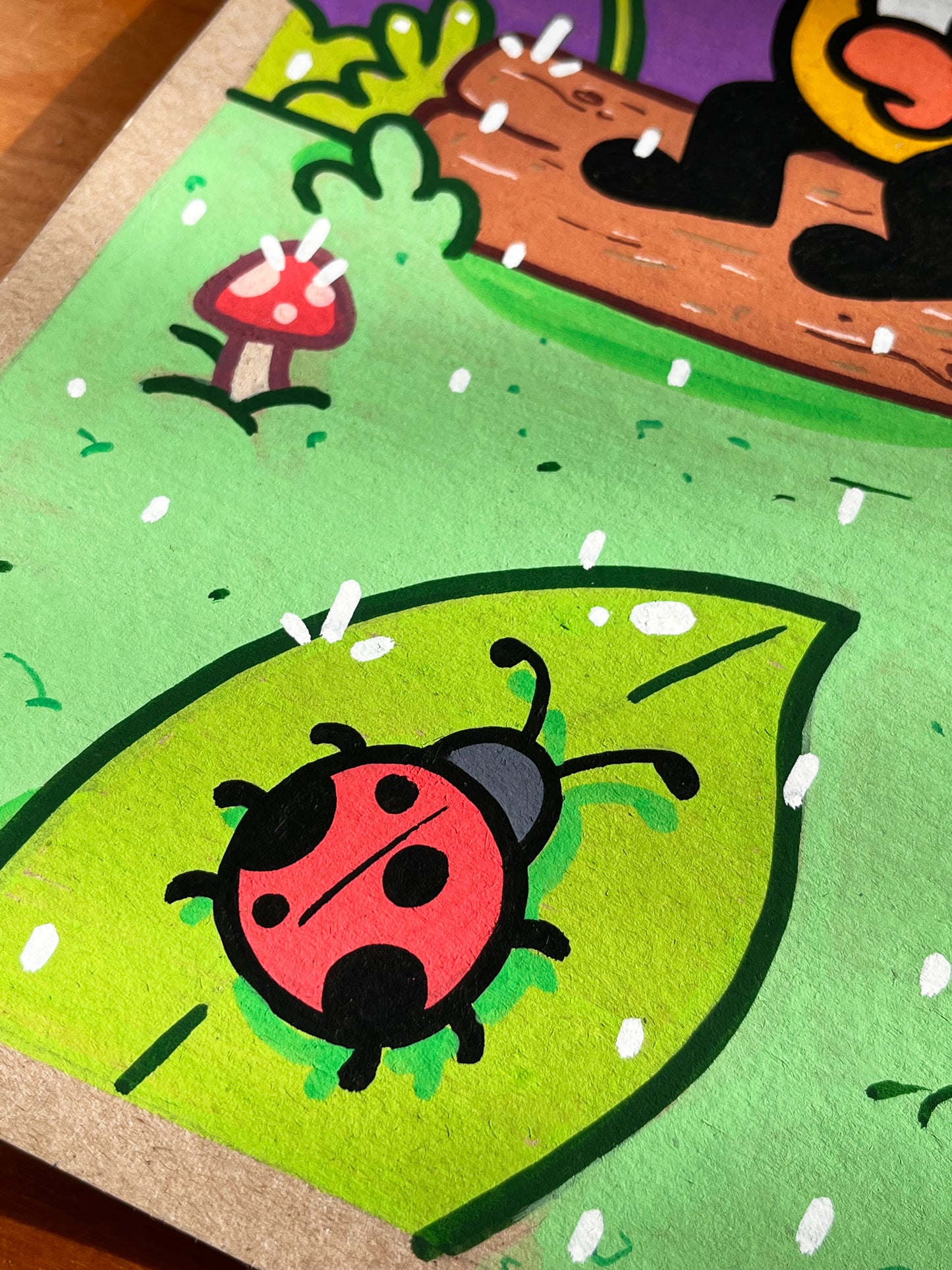 à l'abri de la pluie