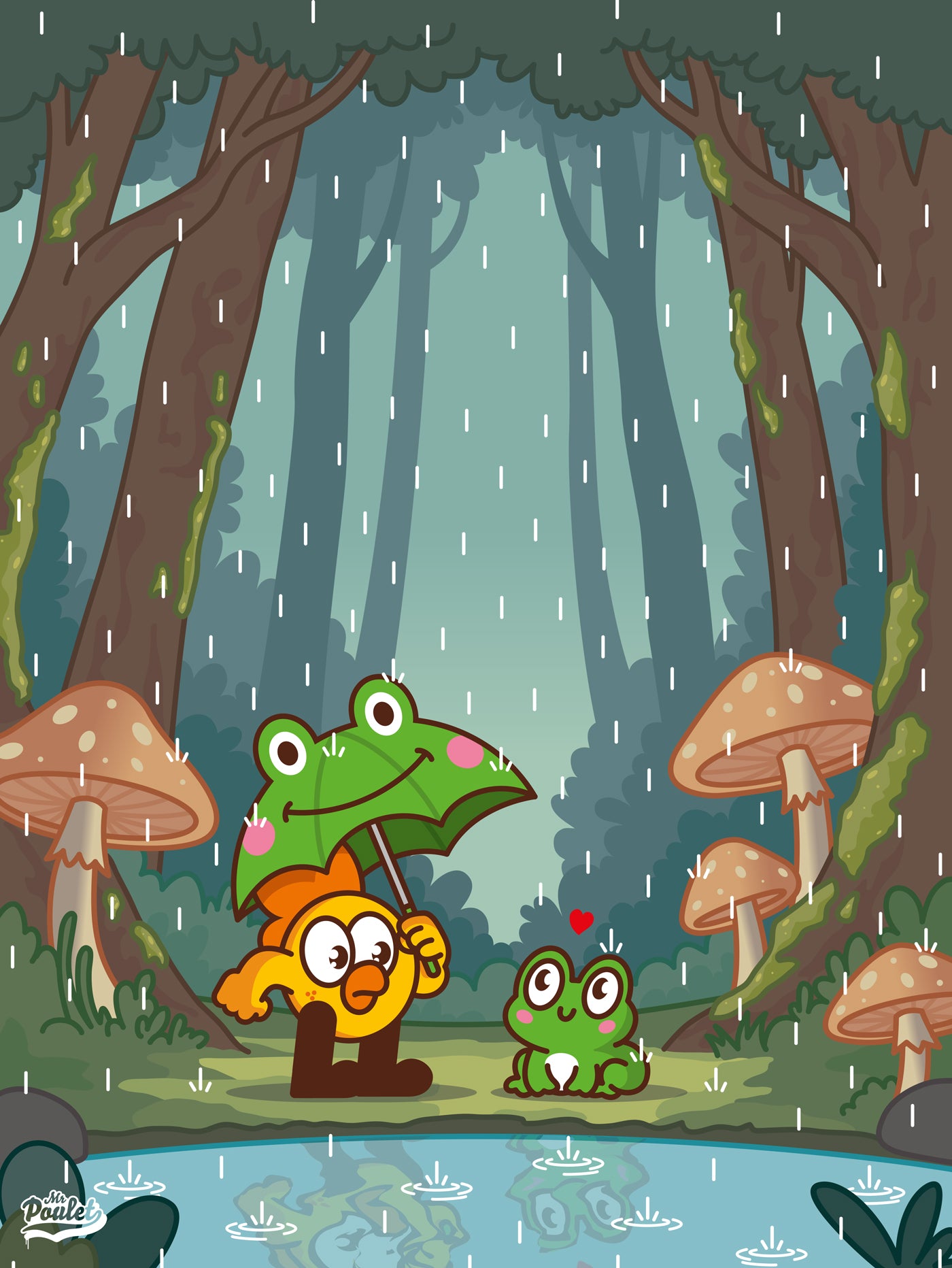 Poster "Elle aimait un parapluie"