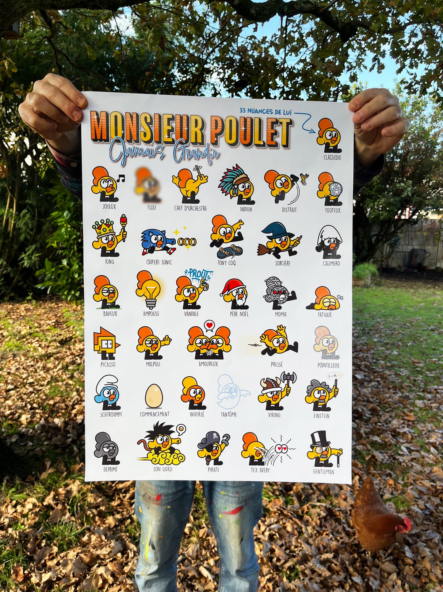 Poster "33 Nuances de Monsieur Poulet"