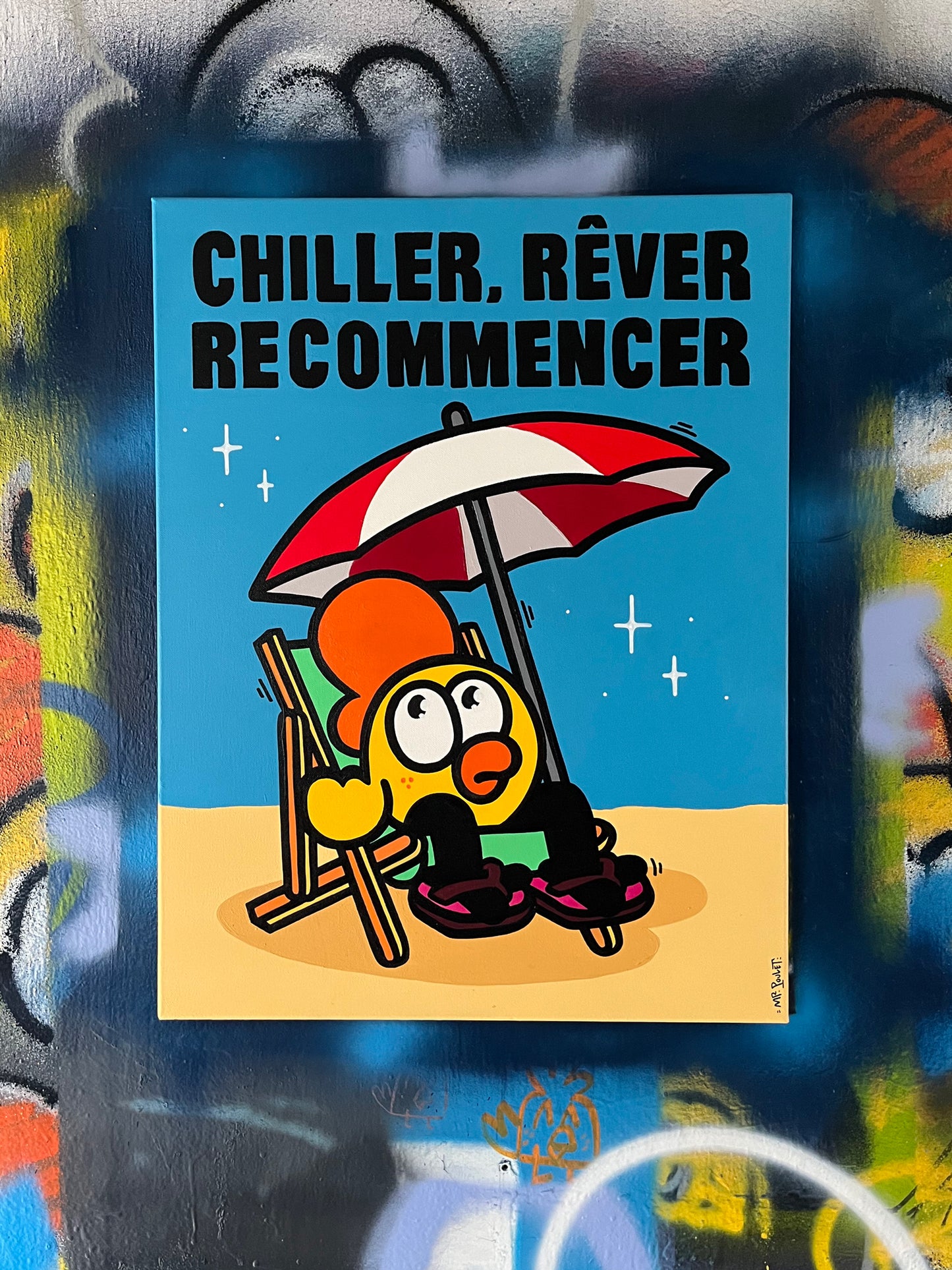 Chiller, Rêver, Recommencer // Toile 50x65