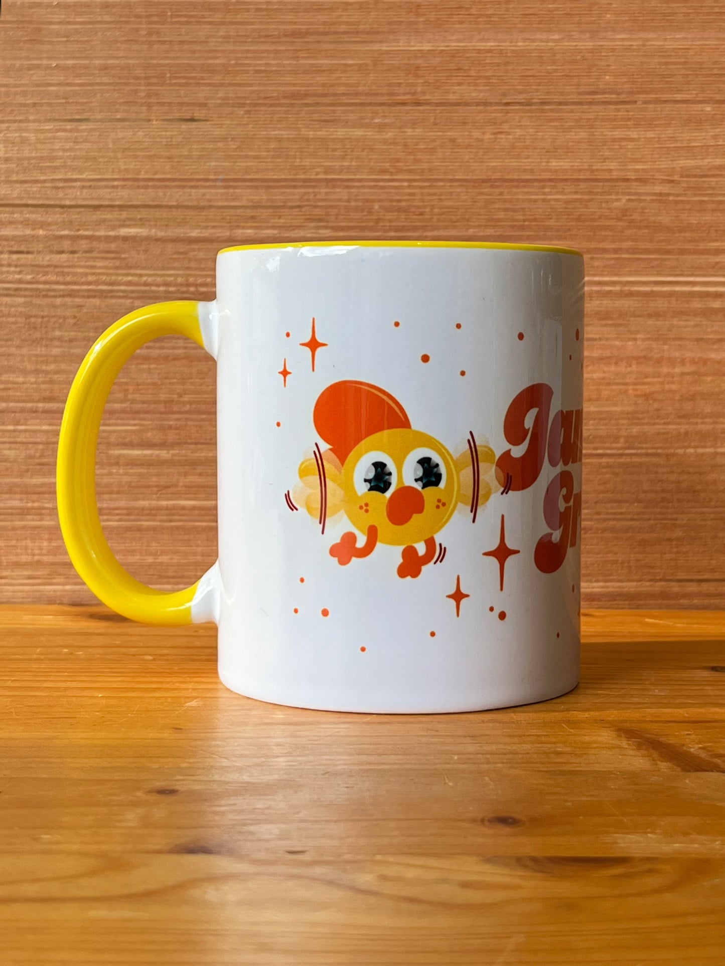 Mug Jamais Grandir design vintage