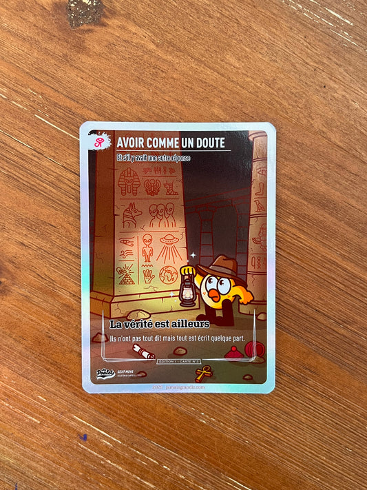 Avoir comme un doute - Carte seule